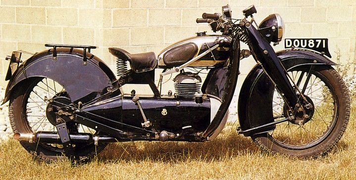 1936 Francis-Barnett 250cc Cruiser F45 Motorcycle Photo Spec Sheet Info Card 