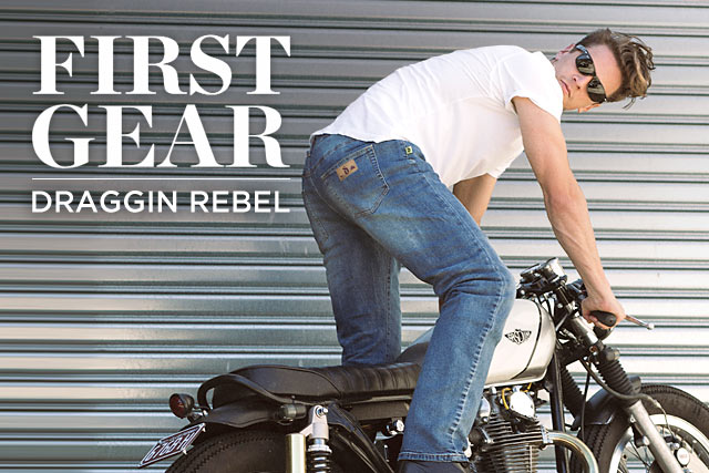 FIRST GEAR. Draggin’s Men Rebel Stretch Jeans