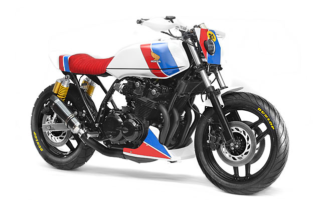 ROCKET’S RED GLARE. Steel Bent Custom’s ‘Liberty’ Honda CB1100F Racer
