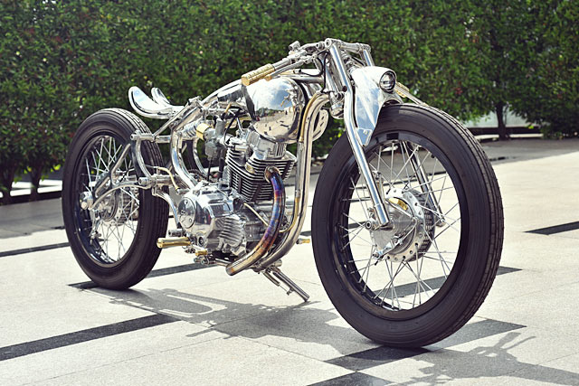 STAINLESS IS MORE. ‘The 28’ Boardtracker From Indonesia’s Kromworks