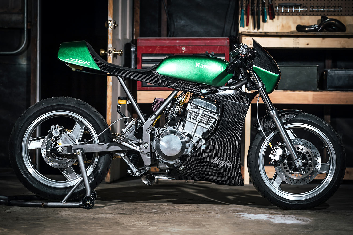 American Ninja Warrior. Chris Zahner'S Carbon Kawasaki Ex250 Racer -  Pipeburn