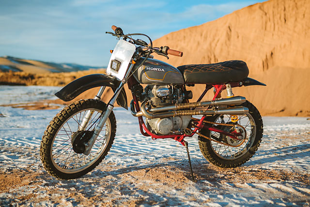 SNOW PATROL. Number 8 Wire’s Cool Honda CL350 Desert Sled