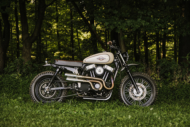 DESERT RAT: Harley-Davidson XL1200 Scrambler by Pittsburgh Moto