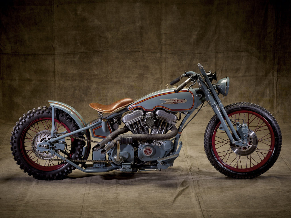 GENTLE MONSTER: Vintage Harley Hillclimber by Lucky Boy Customs.