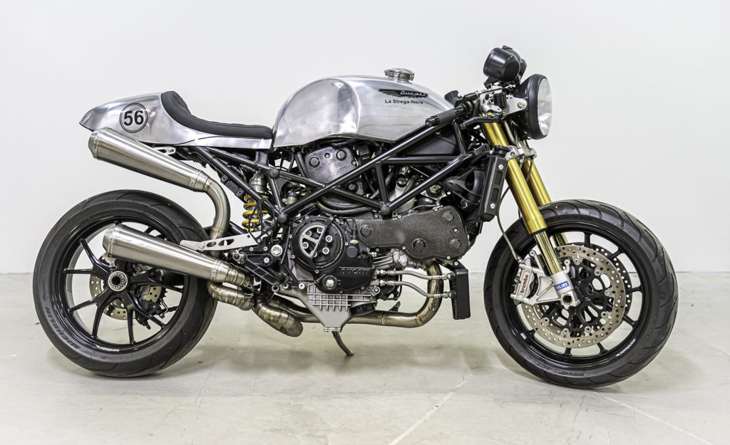 SPELLBINDING: ‘The Black Witch’ Ducati Monster by Metalbike Garage.
