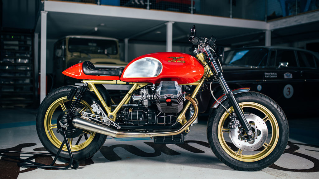 MODERN MAKEOVER: Moto Guzzi SP1000 ‘SkyFin’ by Side Rock Cycles.