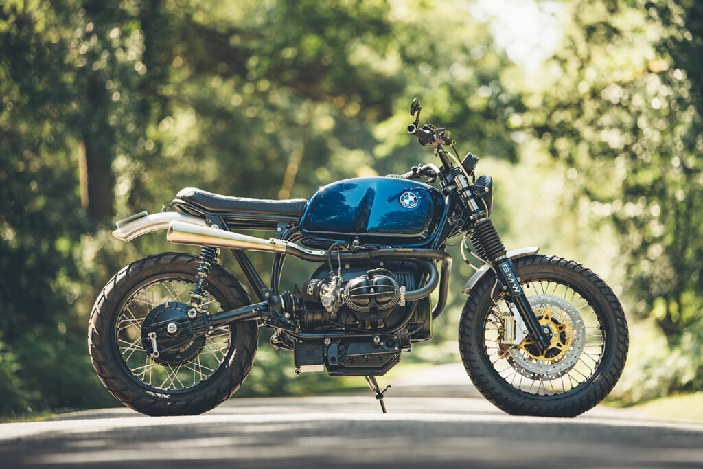 BLUE BRUISER: BMW R80 by Side Rock Cycles.