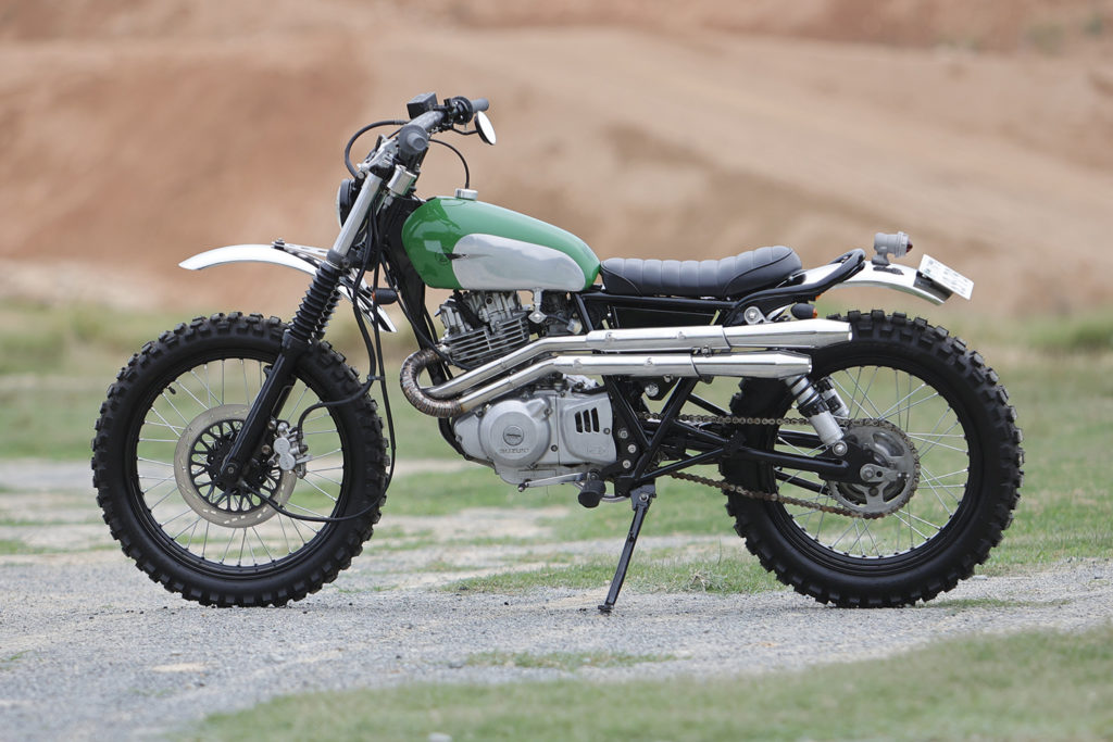 LICENCE TO THRILL: Suzuki TU250 Grasstracker ‘007’ by Heiwa Motorcycle.