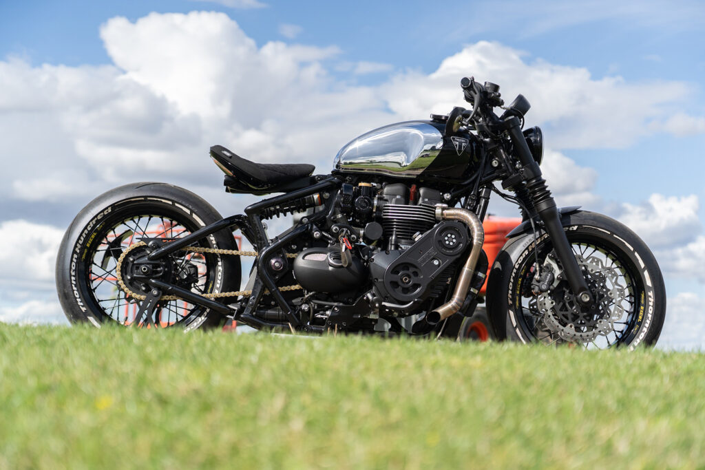 SUPERCHARGED: Triumph Bobber from Thornton Hundred.