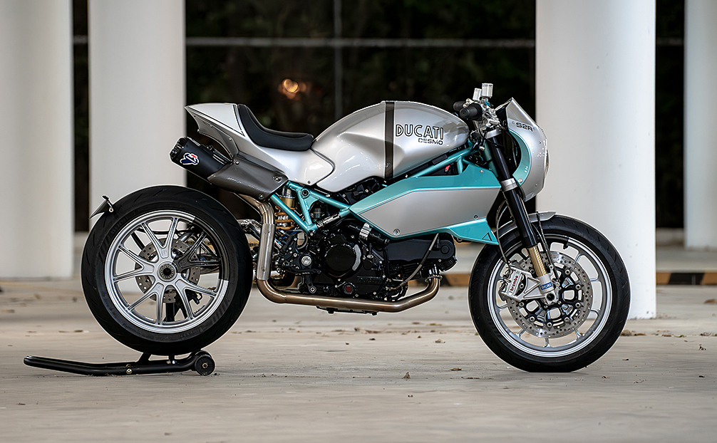 GREEN-FRAMED MONSTER: Ducati S2R by PBM.